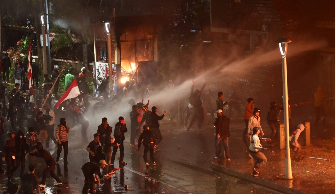 Photo from Indonesian protests (Credit: Al Jazeera)