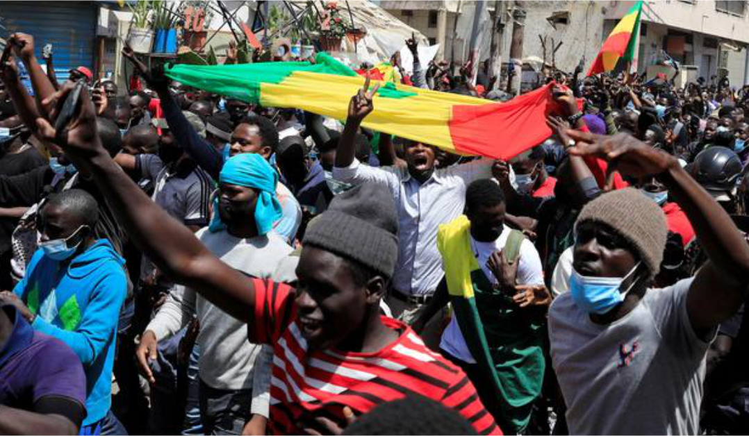 Senegalese protesters