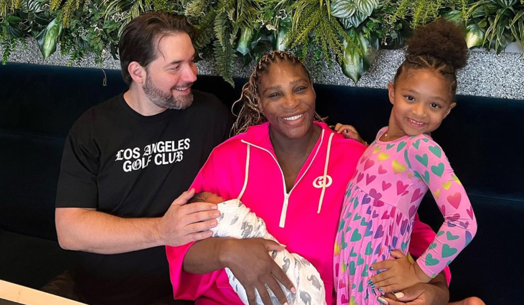 Serena with her family