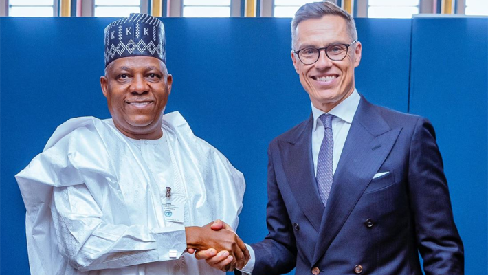 Vice-President Kashim Shettima and Finnish President Alexander Stubb