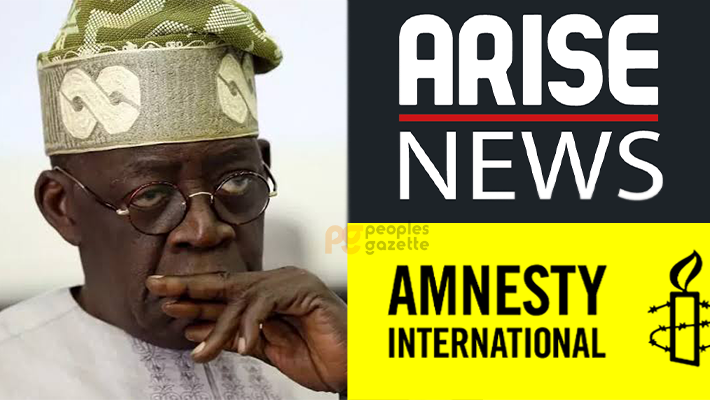 Tinubu, Arise News, Amnesty International