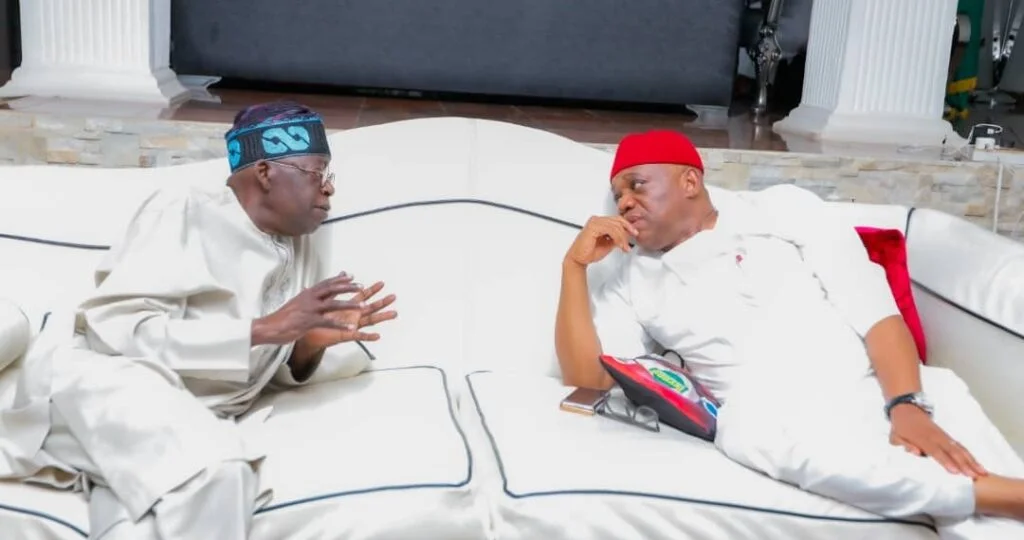 President Bola TinubU and Orji Uzor Kalu
