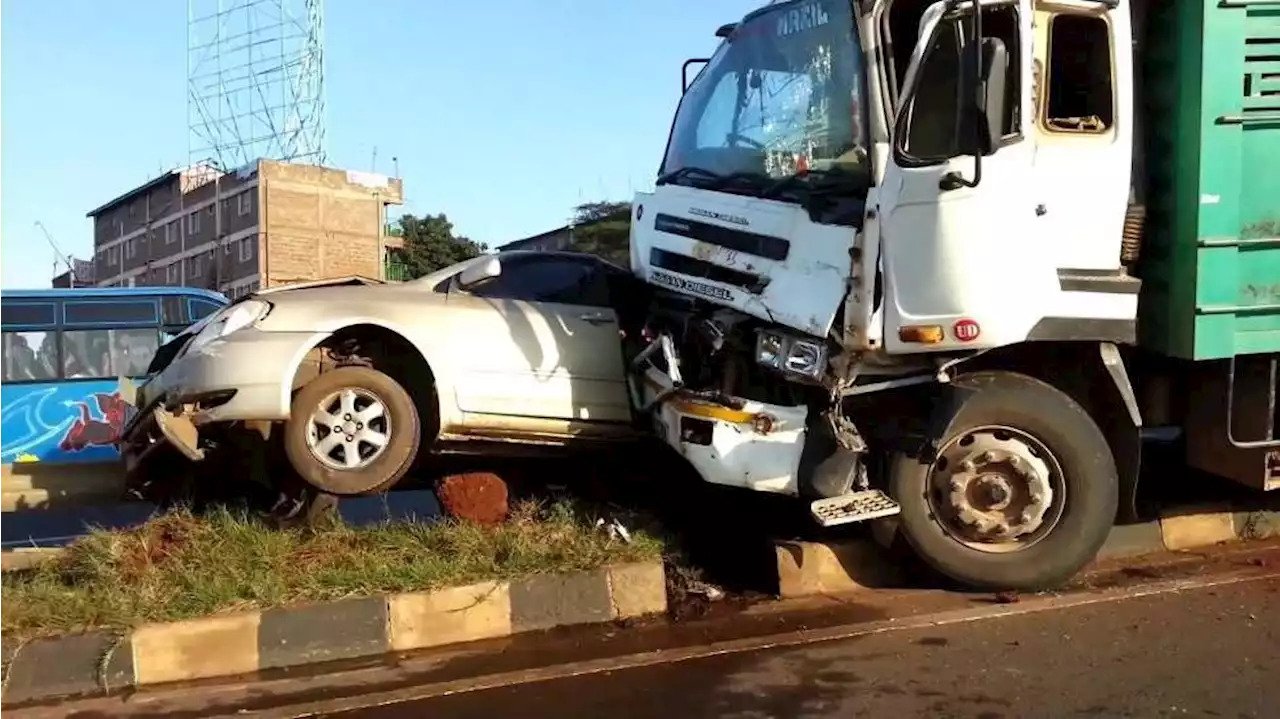Truck accident used to illustrate the story