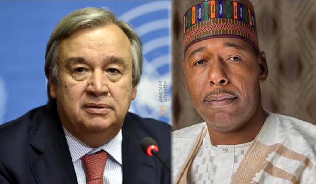 UN Secretary-General, Antonio Guterres and Governor Babagana Zulum