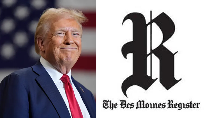 Trump and Des Moines Register