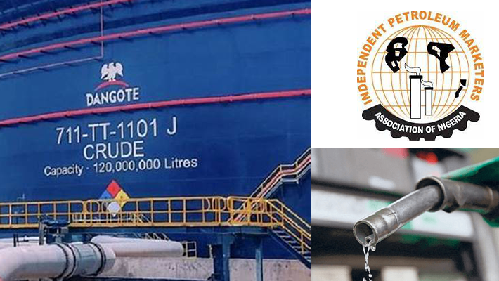 Dangote refinery, IPMAN logo, patrol