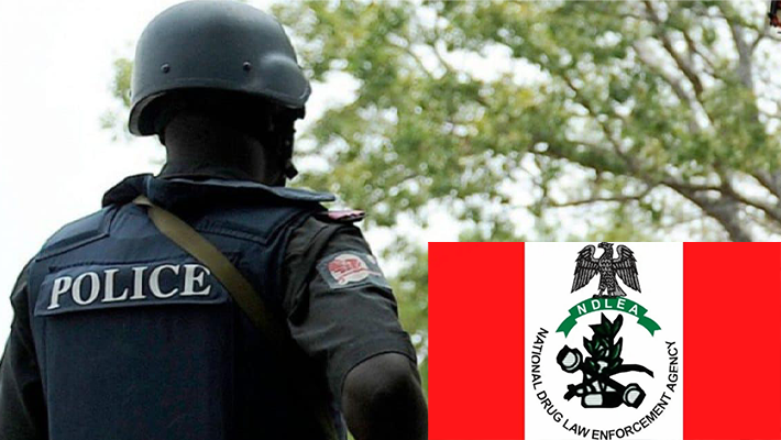 Police and NDLEA logos