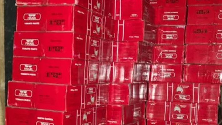 cartons of fake goods