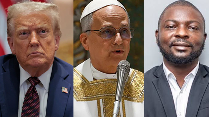Donald Trump, Pope Leo XIV and Segun Dada