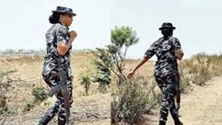 Female cops with guns