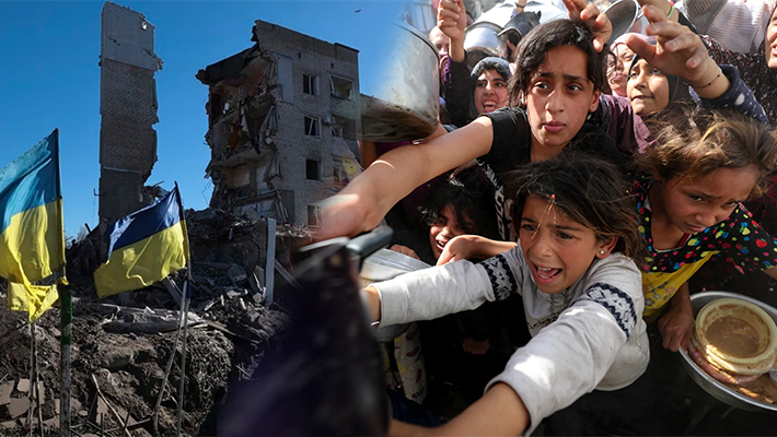 War in Ukraine; Gaza kids