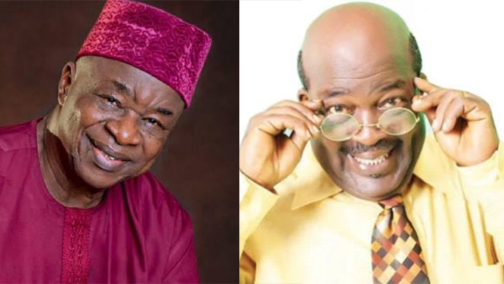 Wale Adenuga with Papa Ajasco (Abiodun Ayoyinka)
