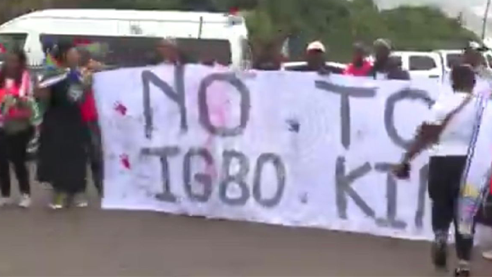 Protesting South Africans