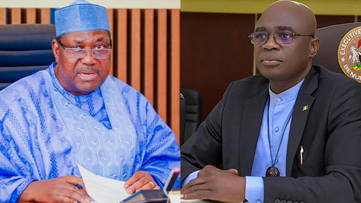 SGF George Akume and Benue State Governor Hyacinth Alia.
