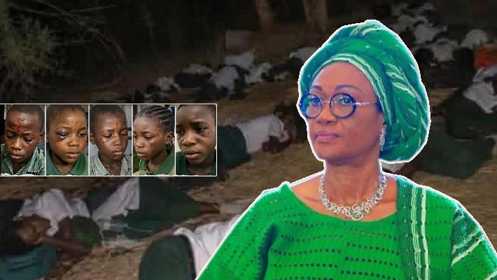 Remi Tinubu and the abducted pupils in uniform