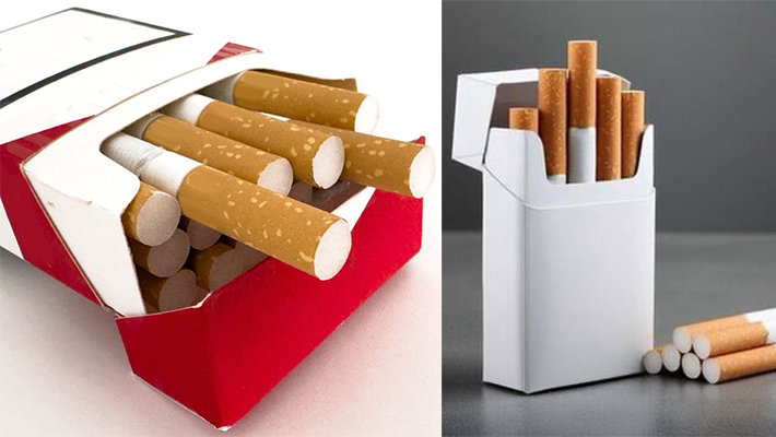 Packs of cigarettes