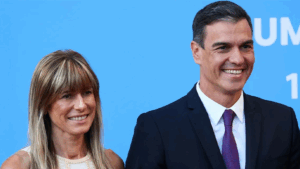 Begoña Sánchez with Spanish PM