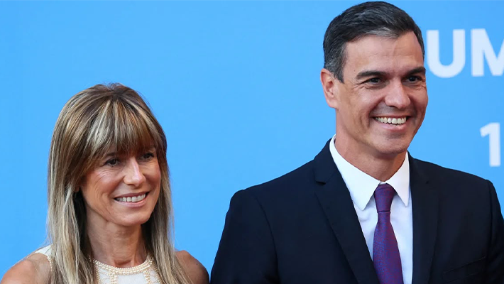 Begoña Sánchez with Spanish PM