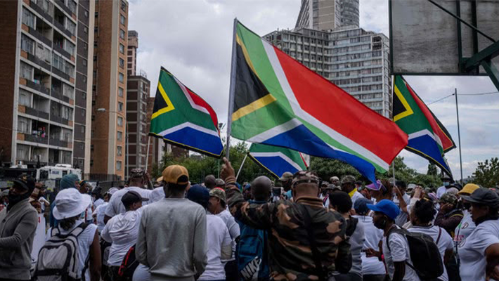 Protesting South Africans
