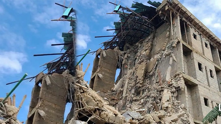 Collapsed building in Port Harcourt
