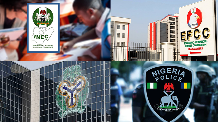 NEC, EFCC, CBN, NPF