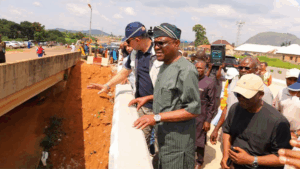 Wike inspecting road construction
