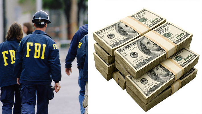 FBI agents, stash of dollars