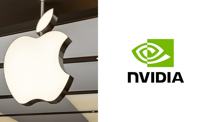 Apple and Nvidia logo
