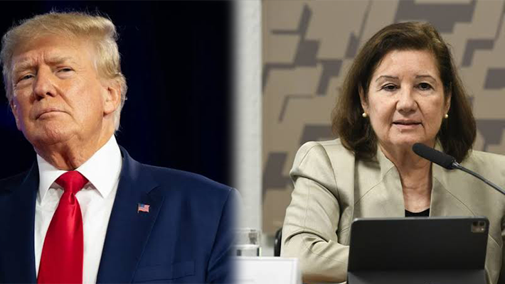 Donald Trump and Maria Luiza Ribeiro Viotti