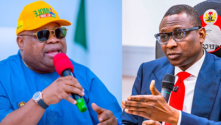Adeleke and EFCC boss Olukoyede