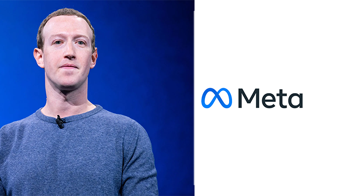 Zuckerberg and Meta logo