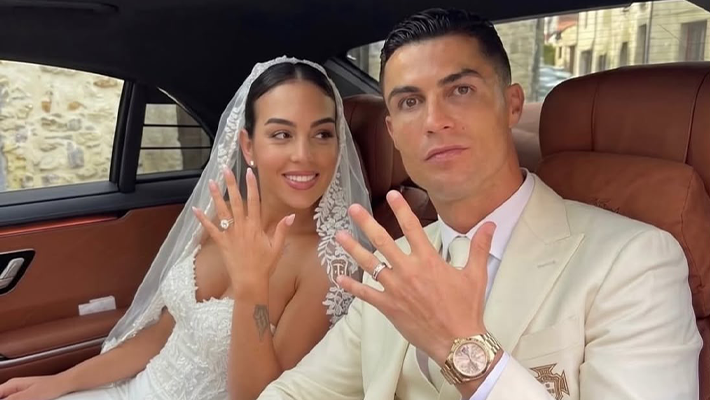 Ronaldo together with Georgina