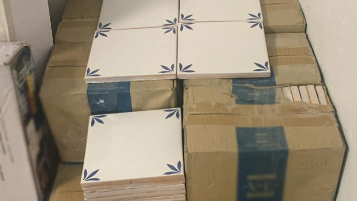 Cartons of tiles