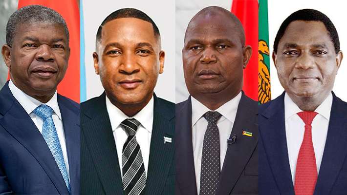 Angola, Botswana, Mozambique and Zambia presidents