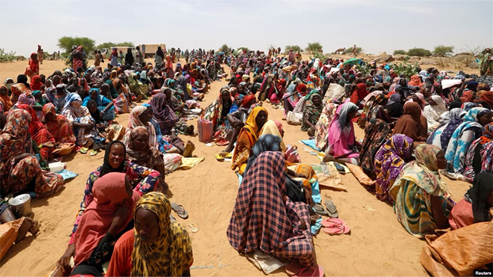 Displaced Sudanese
