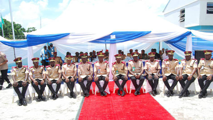 FRSC officers being decorated
