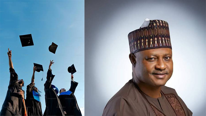 Governor Uba Sani and the graduates