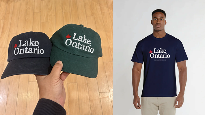 Canadian clothing line launches T-shirts, hats of "Lake Ontario