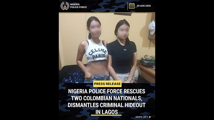 d two Colombian nationals identified as Maria Camila Rodas Ortiz and Yuliet Fernanda Rios Mesa
