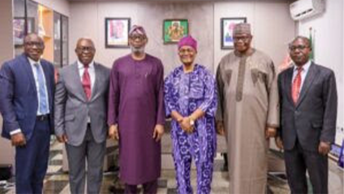 Representative of the Department of Geology, Obafemi Awolowo University, Prof. Olatunbosun Adedayo, Council Member, Obafemi Awolowo University, Mr Joseph Abaagu; Minister of Solid Minerals Development, Dele Alake; Council Member, Obafemi Awolowo University, Ile-Ife, Prof. Ralph Akinfeleye; Mr Edward Sarki and Yinka Ayanfola,
