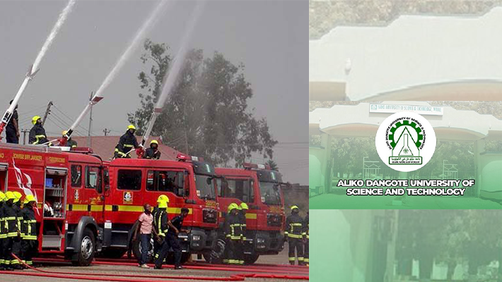 Federal Fire Service and Aliko Dangote varsity (ADUSTECH)