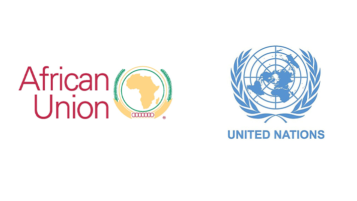 AU and UN logos.