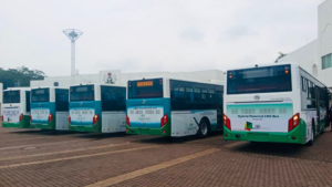 CNG-powered buses