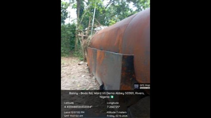 illegal refining site