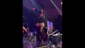 Tiwa Savage performing