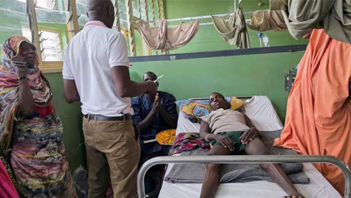 Meningitis patients at hospital