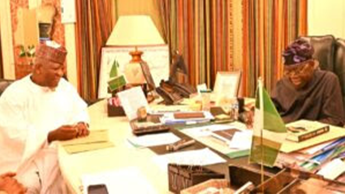 Senator Abdulaziz Yari and President Bola Tinubu
