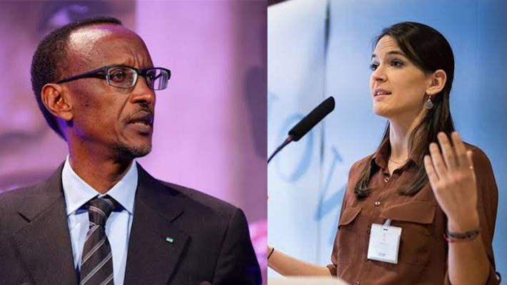 Kagame, HRW's Clémentine de Montjoye