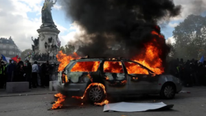 Riots in France.