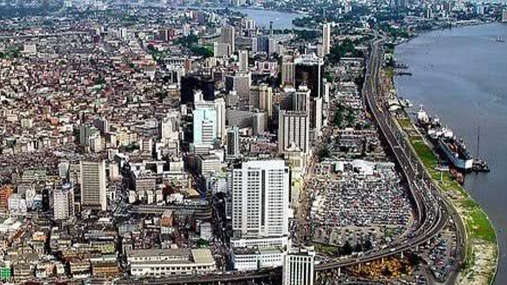 Aerial view of Lagos